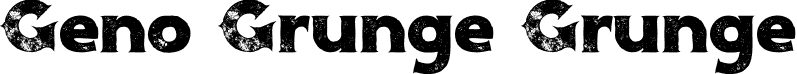 Geno Grunge Grunge font | GenoGrunge.otf