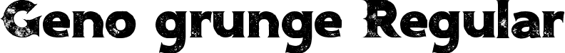 Geno grunge Regular font | GenoGrunge.ttf