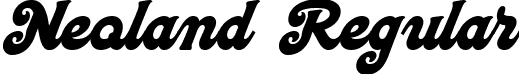Neoland Regular font | Neoland.ttf