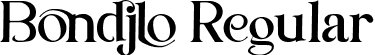 Bondjlo Regular font | Bondjlo.ttf