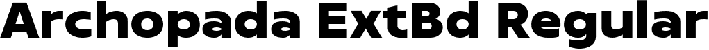 Archopada ExtBd Regular font | Archopada-ExtraBold.ttf