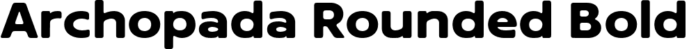 Archopada Rounded Bold font | Archopada Rounded-Bold.ttf