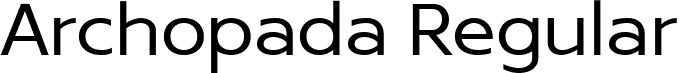 Archopada Regular font | Archopada-Regular.ttf