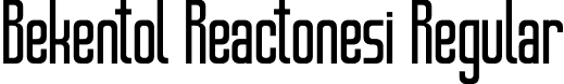 Bekentol Reactonesi Regular font | bekentol-reactonesi.otf