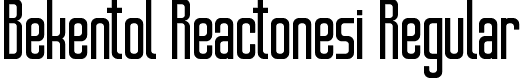 Bekentol Reactonesi Regular font | bekentol-reactonesi.ttf