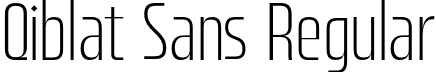 Qiblat Sans Regular font | Qiblat Sans Regular.otf