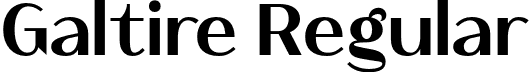 Galtire Regular font | Galtire.otf