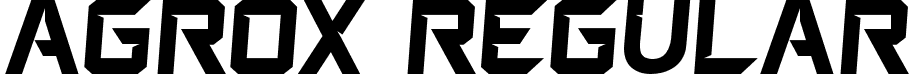 AGROX Regular font | AGROX.ttf