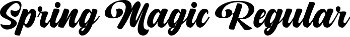 Spring Magic Regular font | Spring Magic 2.ttf