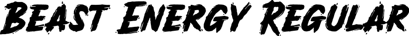 Beast Energy Regular font | BeastEnergy-Rp6yE.otf