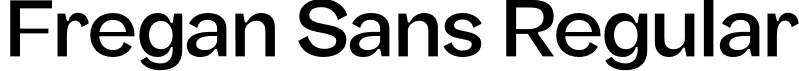 Fregan Sans Regular font | Fregan Sans.otf