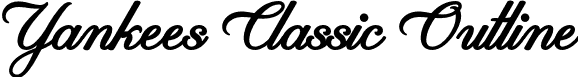 Yankees Classic Outline font | Yankees Classic Outline.otf