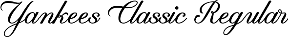 Yankees Classic Regular font | Yankees Classic.otf