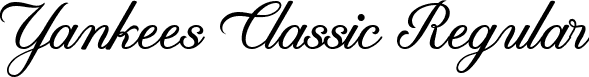 Yankees Classic Regular font | Yankees Classic.ttf