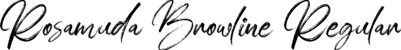 Rosamuda Browline Regular font | Rosamuda Browline.otf