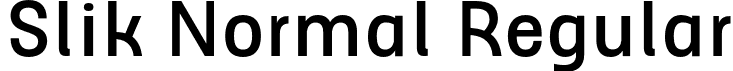 Slik Normal Regular font | slik-normal.otf