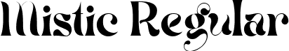 Mistic Regular font | Mistic.ttf