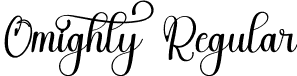 Omighty Regular font | Omighty.otf