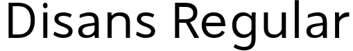 Disans Regular font | Disans Regular.ttf