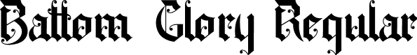 Battom Glory Regular font | Battom Glory .otf