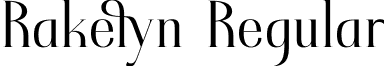 Rakelyn Regular font | Rakelyn.otf