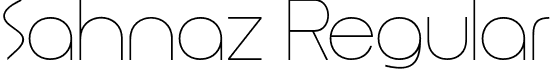 Sahnaz Regular font | sahnaz.otf