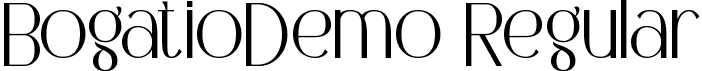 BogatioDemo Regular font | BogatioDemoRegular.ttf