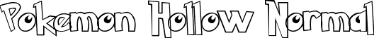 Pokemon Hollow Normal font | Pokemon Hollow.ttf