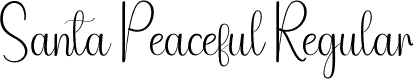 Santa Peaceful Regular font | Santa-Peaceful.otf