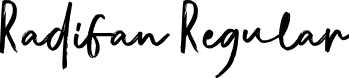 Radifan Regular font | Radifan.ttf