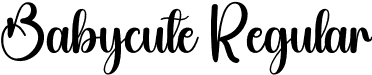 Babycute Regular font | Babycute.otf