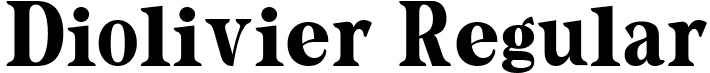 Diolivier Regular font | Diolivier-Regular.ttf