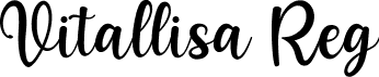 Vitallisa Reg font | Vitallisa.ttf