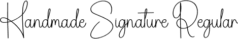 Handmade Signature Regular font | Handmade-Signature.otf