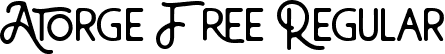 Atorge Free Regular font | Atorge Free.ttf