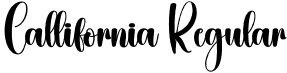 Callifornia Regular font | Callifornia.otf