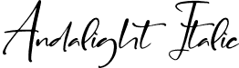 Andalight Italic font | Andalight-Italic.otf