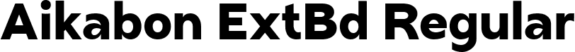 Aikabon ExtBd Regular font | Aikabon-ExtraBold.ttf