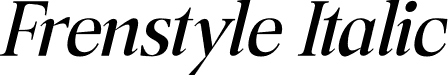 Frenstyle Italic font | Frenstyle-Italic.otf