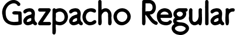 Gazpacho Regular font | Gazpacho.otf