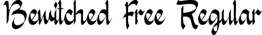 Bewitched Free Regular font | Bewitched Free.otf