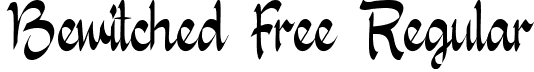 Bewitched Free Regular font | Bewitched Free.ttf