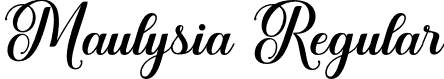 Maulysia Regular font | Maulysia.otf