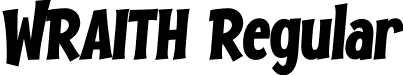 WRAITH Regular font | WRAITH.otf