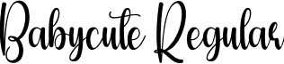 Babycute Regular font | Babycute.otf