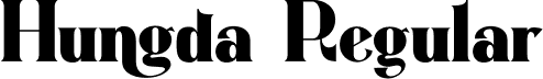 Hungda Regular font | Hungda.otf