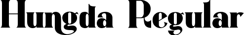 Hungda Regular font | Hungda.ttf