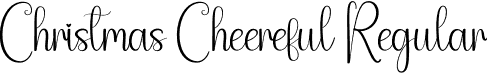 Christmas Cheereful Regular font | Christmas-Cheereful.otf