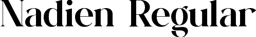 Nadien Regular font | Nadien.ttf