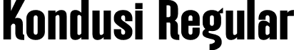 Kondusi Regular font | Kondusi.otf